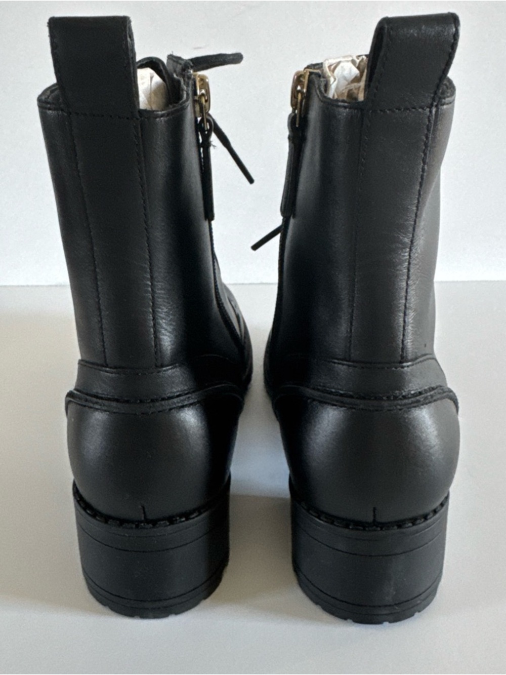 Cole Haan Women’s Camea Lace Up Black Combat Boot 8.5 - Picture 6 of 8